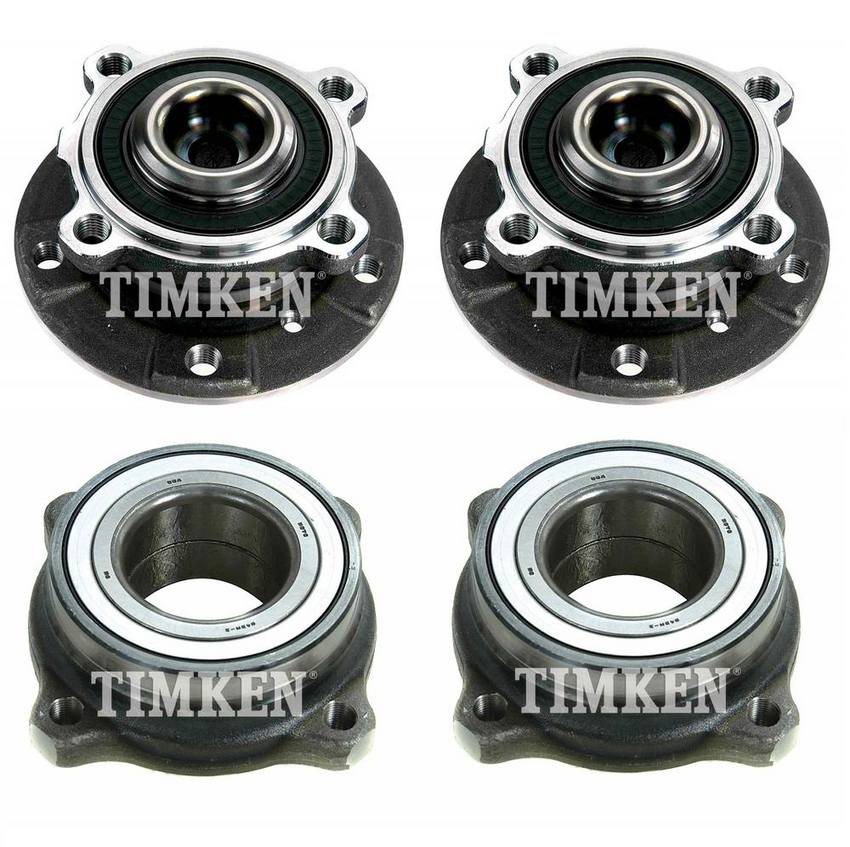 BMW Wheel Bearing and Hub Assembly Kit - Front and Rear 31226765601 - Timken 2884741KIT